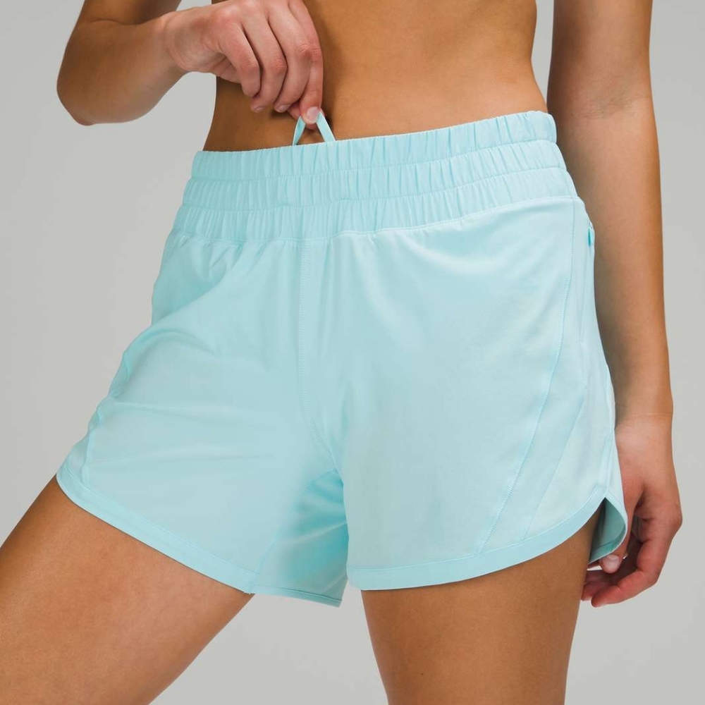 NWT Lululemon Track That HR 5" Lined Short - Icing Blue - Size 6